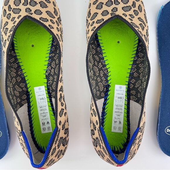 Rothy's Flats Leopard Print Flats Ballet Shoes - Picture 7 of 9